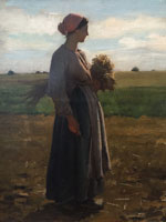 Jules Breton Young Woman in the Fields