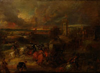 After Peter Paul Rubens A jousting tournament before Castle Steen