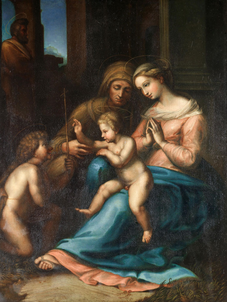 After Raphael - The Madonna of Divine Love