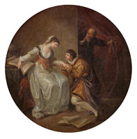 After Angelica Kauffmann Eloise and Abelard surprised by Fulbert