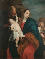 Studio of Anthony van Dyck The Holy Family with an Angel