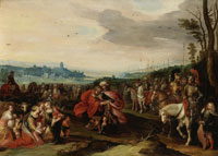 Frans Francken the Younger The Meeting of Jacob and Esau