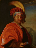 Frans van Mieris the Elder Man in Oriental Dress