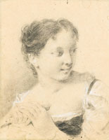 Giovanni Battista Piazzetta Portrait of Rosa, the artist's wife