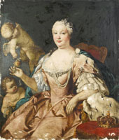 Studio of Jacopo Amigoni Portrait of Maria Barbara of Braganza, Queen of Spain