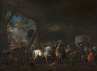 Philips Wouwerman The Arrival at the Stable