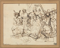 Rembrandt Satire on Art Criticism