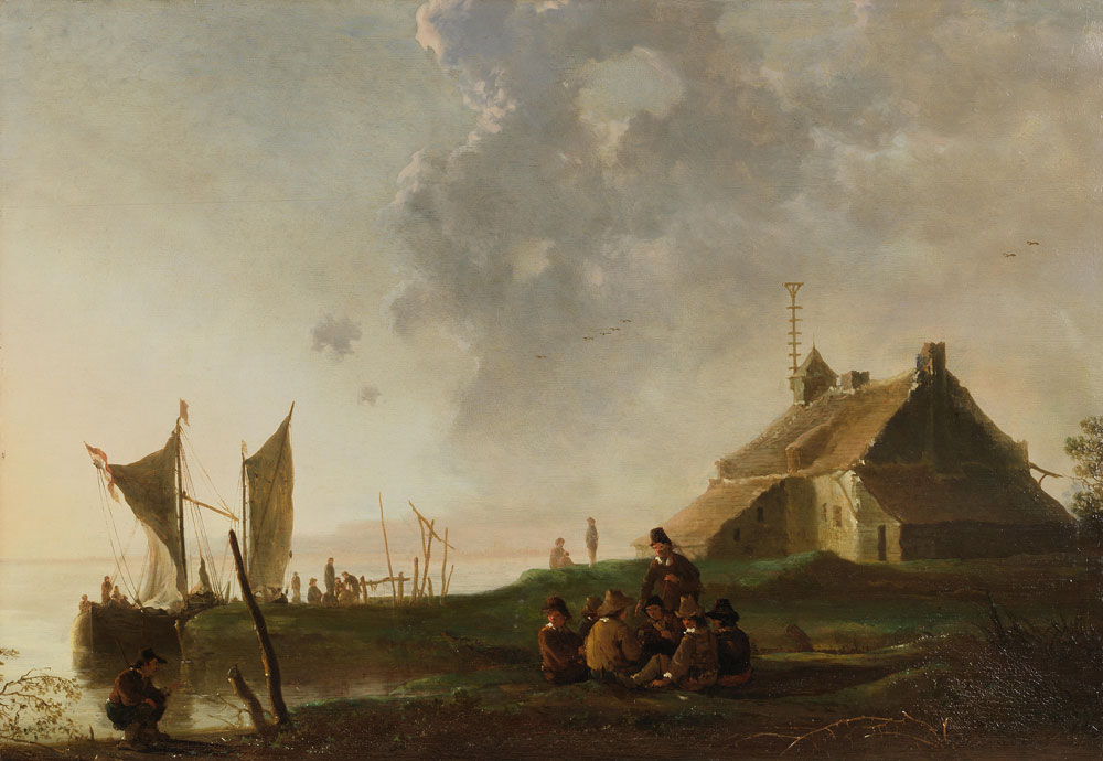 Aelbert Cuyp - A guard house on the river