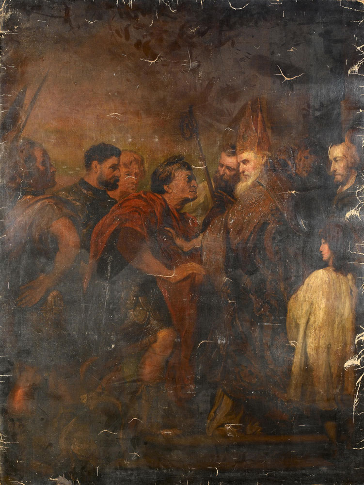 After Anthony van Dyck - The Emperor Theodosius before Saint Ambrosius