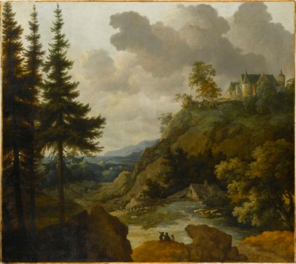 Allart van Everdingen - Mountain Landscape with Castle