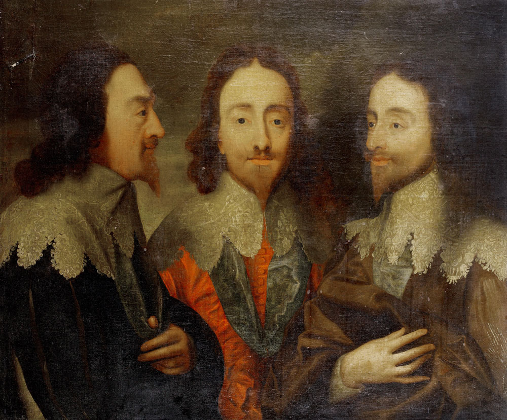 After Anthony van Dyck - Triple portrait of Charles I