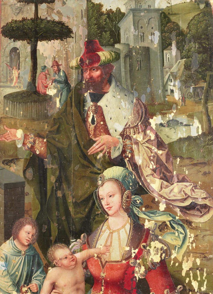 Antwerp Mannerist - The Holy Family with Saint John