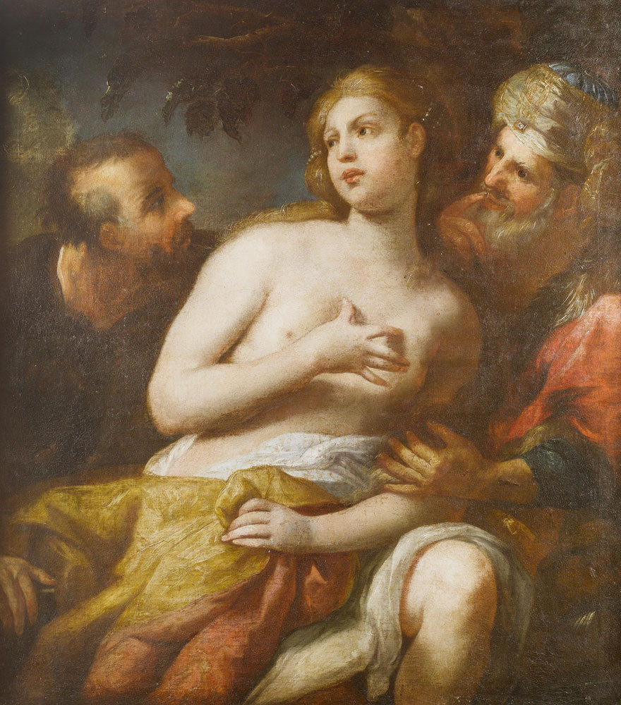 Attributed to Bartolomeo Biscaino - Susannah and the Elders