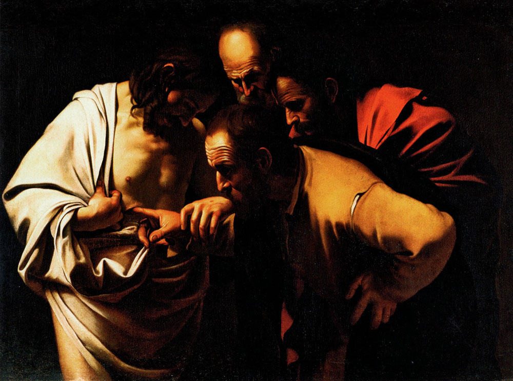 Copy after Caravaggio - The Incredulity of St Thomas