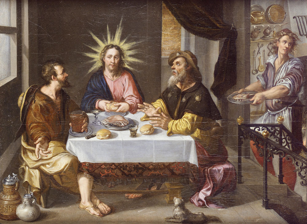 Attributed to Dirck de Vries - The Supper at Emmaus