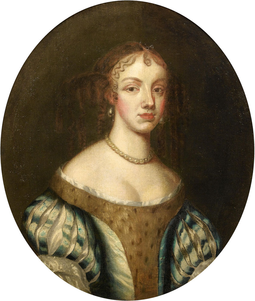 English School - Portrait of Queen Catherine of Braganza