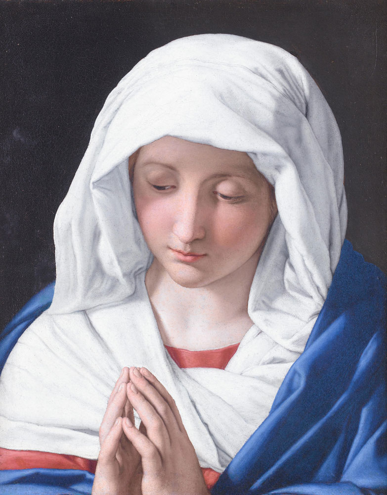 Studio of Giovanni Battista Sassoferrato - The Madonna at prayer