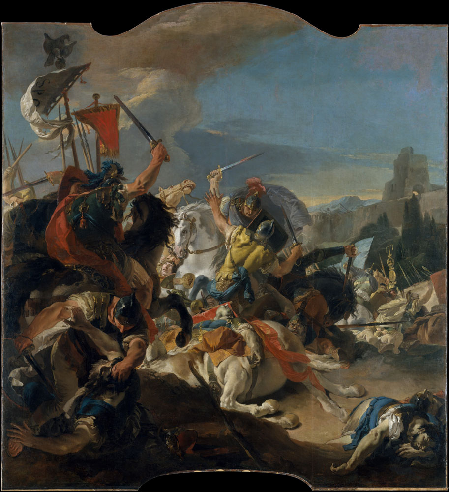 Giovanni Battista Tiepolo - The Battle of Vercellae