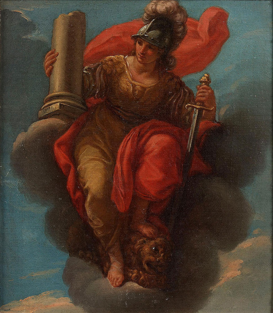 Giuseppe Bartolomeo Chiari - An allegory of Prudence