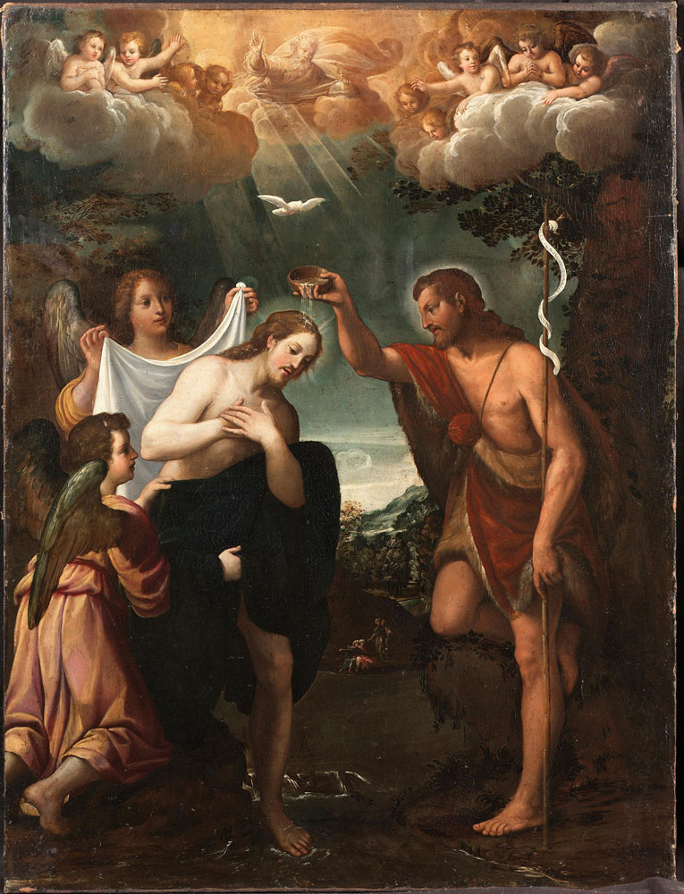 Attributed to Giuseppe Vermiglio - The Baptism of Christ