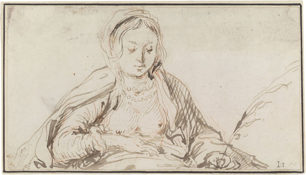 Jacques de Gheyn II - Sor­cer­ess with a Quill Pen
