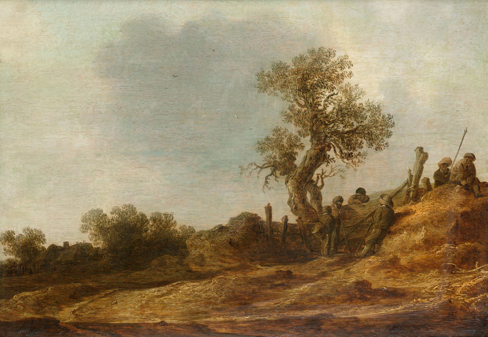 Jan Josefsz. van Goyen - A landscape with peasants