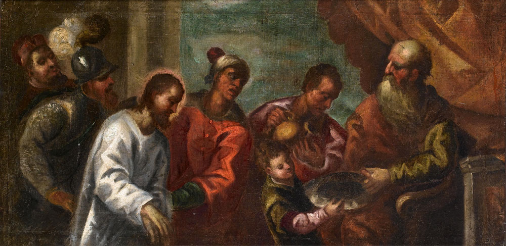 Studio of Palma Giovane - Christ before Pilate