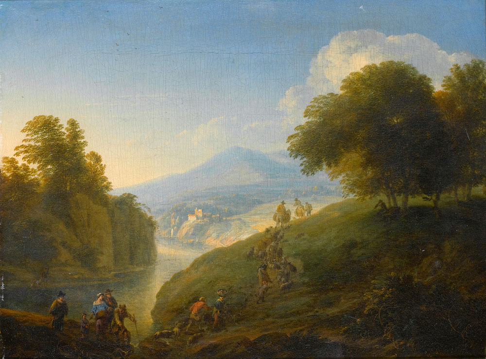 Follower of Pieter Bout - An extensive landscape