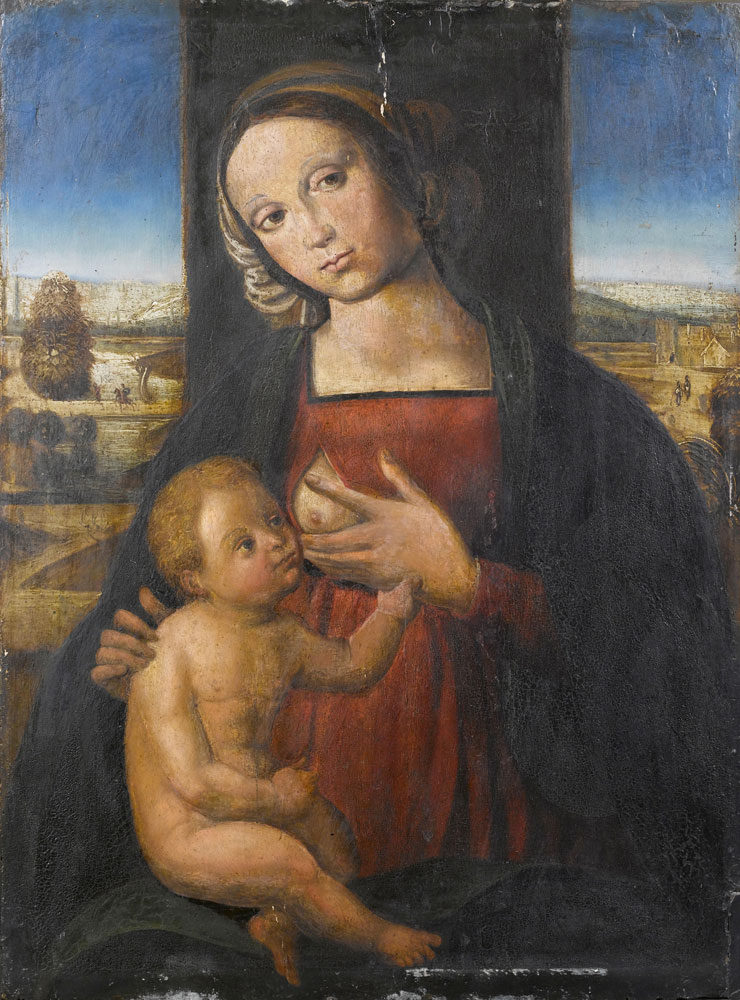 Follower of Pietro Perugino - The Madonna del Latte