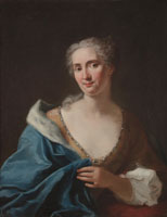 Gaspare Traversi Portrait of a lady, half-length