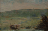 Georges Seurat Landscape at Saint-Ouen