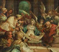 After Hans von Aachen The Adoration of the Shepherds