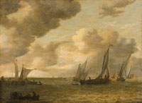 Jan van Goyen Estuary with Sailing Boats