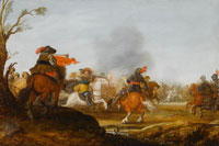 Jan Martszen the Younger A cavalry battle