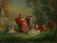 Manner of Jean Antoine Watteau L'Amour paisible