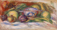 Pierre-Auguste Renoir Bowl, Figs, and Apples