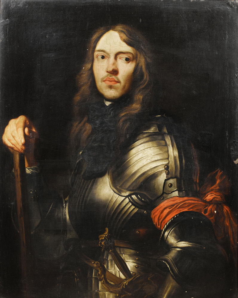 After Anthony van Dyck - Portrait of a soldier, three-quarter-length