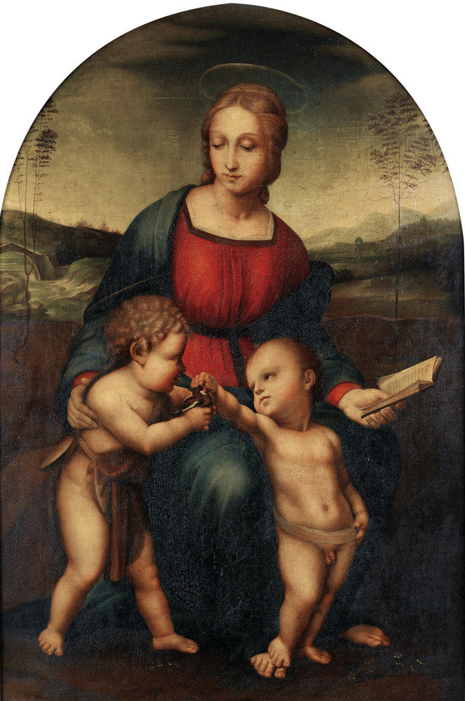 After Raphael - The Madonna of the Goldfinch