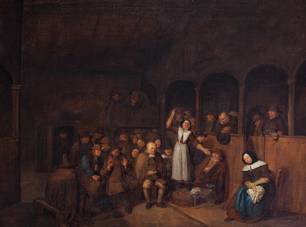 Egbert van Heemskerck the Elder - A Quakers' meeting