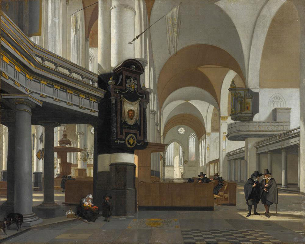 Emanuel de Witte - View of the Interior of the Oude Kerk in Amsterdam