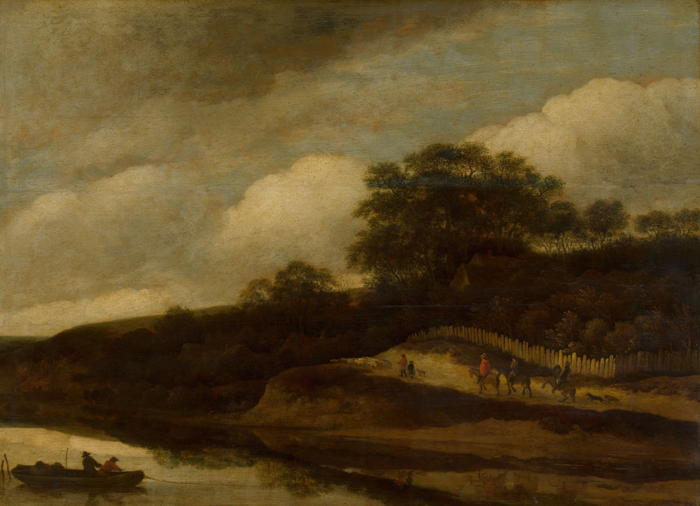 Guillaume du Bois - Hilly Landscape beside a Stream