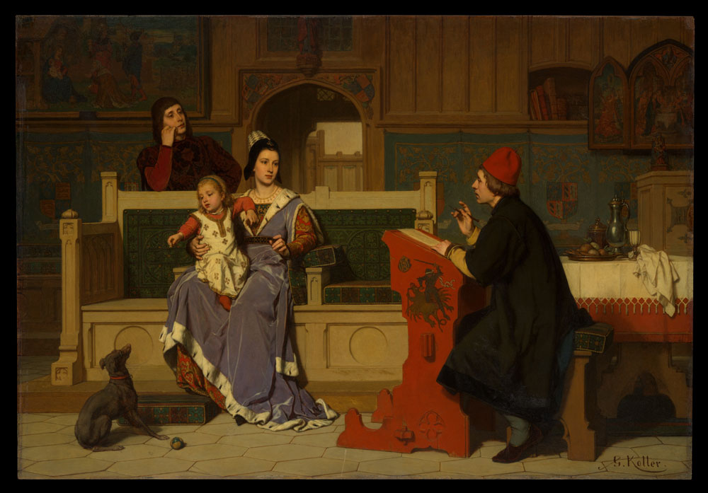 Guillaume Koller - Hugo van der Goes Painting the Portrait of Mary of Burgundy