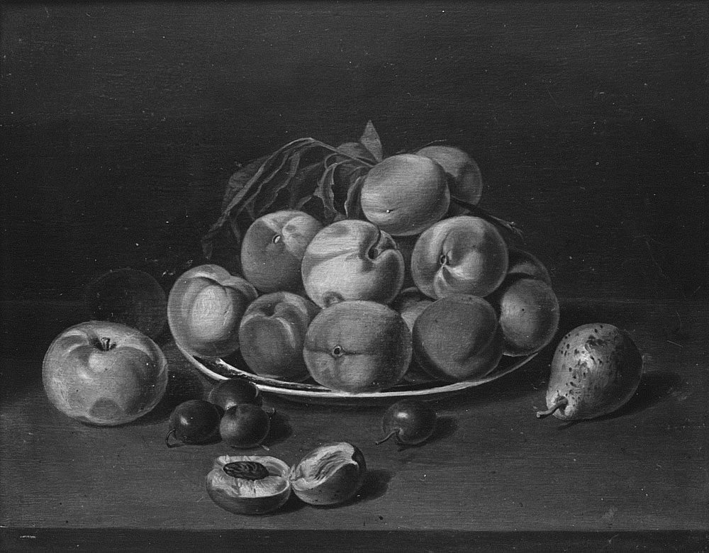 John  A. Woodside - Still Life: Peaches, Apple, and Pear