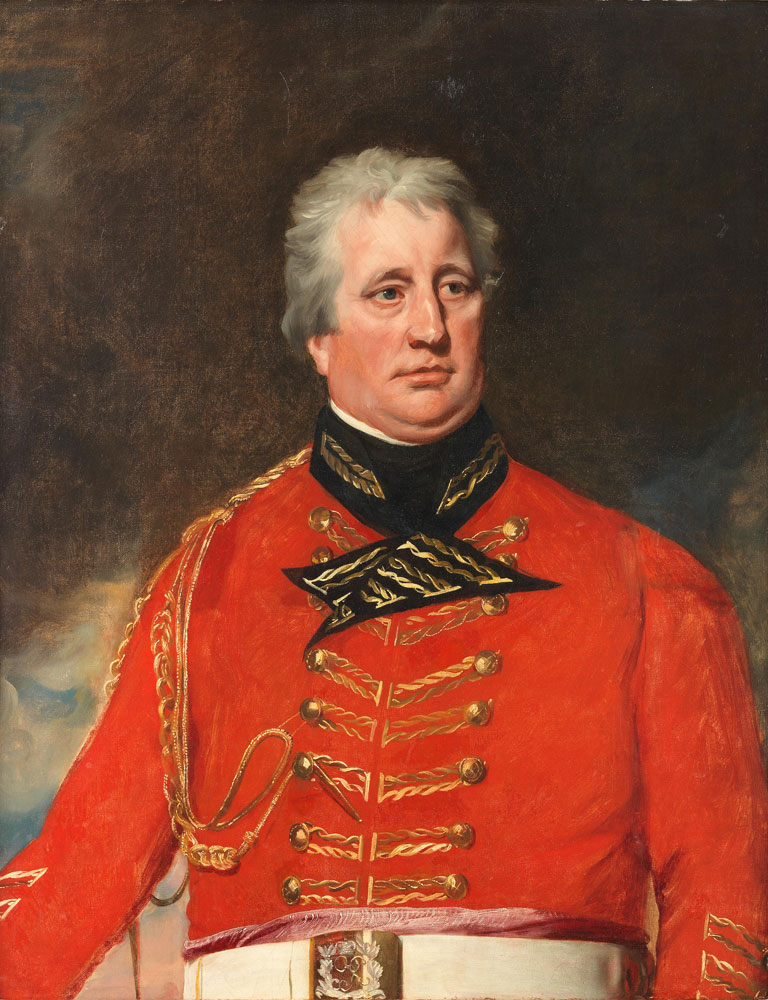 Attributed to Mather Brown - Portrait of Lieutenant-General Richard England, half-length, in military uniform