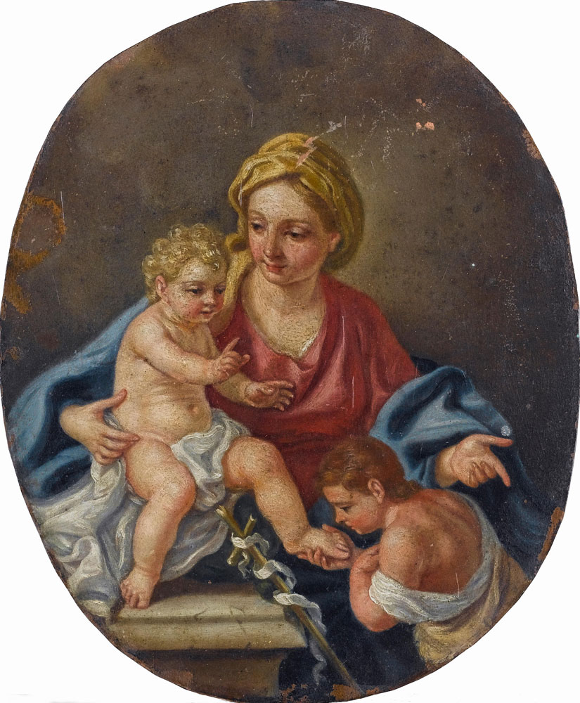 Neapolitan School - The Madonna and Child with the Infant Saint John the Baptist