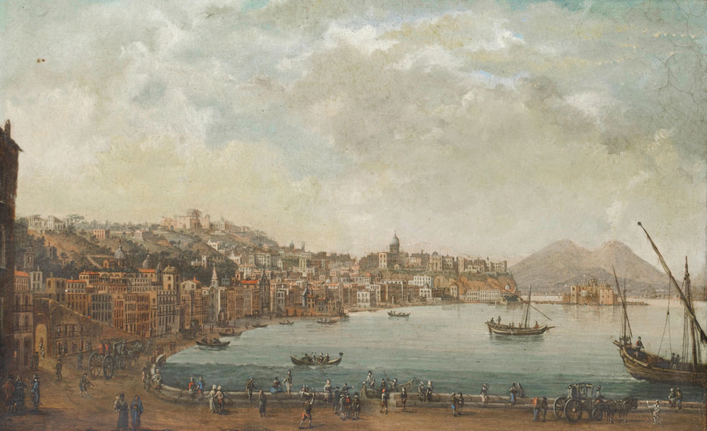 Pietro Antoniani - Naples and the Riviera di Chiaia from the Convento di Sant'Antonio