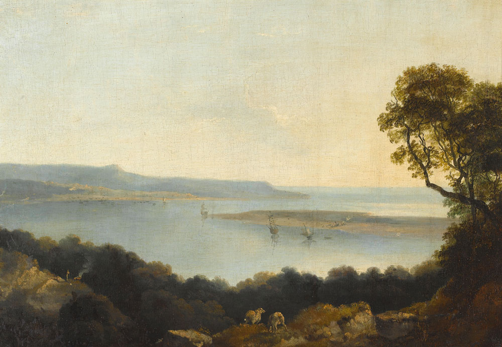 Thomas Jones - A view of an estuary