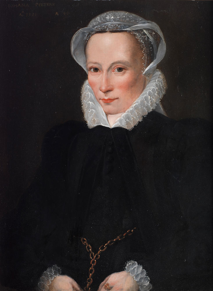 Follower of Willem Key - Portrait of Johana Peeters, half-length