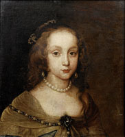 Follower of Anthony van Dyck Portrait of a young girl, possibly Princess Mary