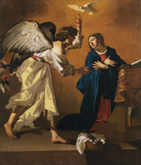 Jan Janssens after Dirck van Baburen The Annunciation